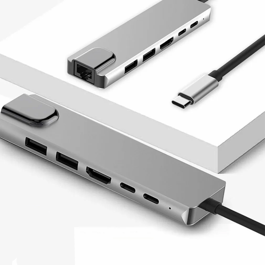 6 σε 1 USB-C Docking Station με Θύρες HDMI 4K, Ethernet, USB 3 & Type-C